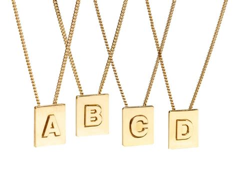 celine alphabet pendant gold filled|Alphabet A Necklace in Brass with Gold finish .